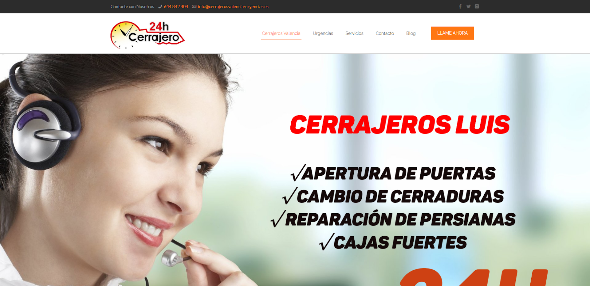 web cerrajeroluis - Dise&ntilde;o Web WordPress