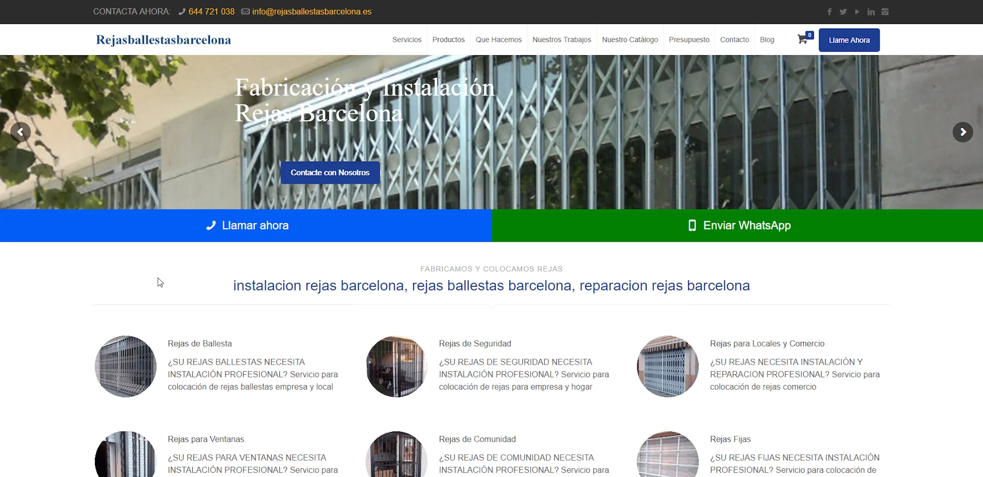 Posicionamiento Web Cáceres web rejas - Posicionamiento Web Cáceres