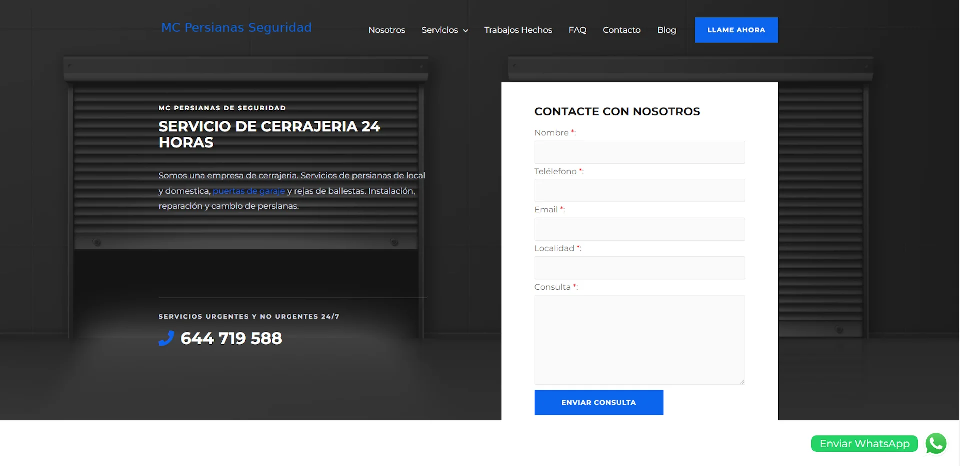Posicionamiento Web Cáceres web persianaseguridad - Posicionamiento Web Cáceres